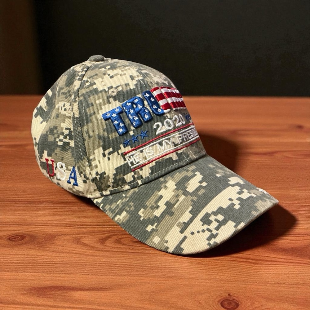 Camouflage Trump 2020 Hat - Picture 3 of 9